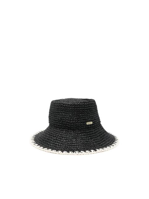 Barbour Camille contrasting-trim fedora hat