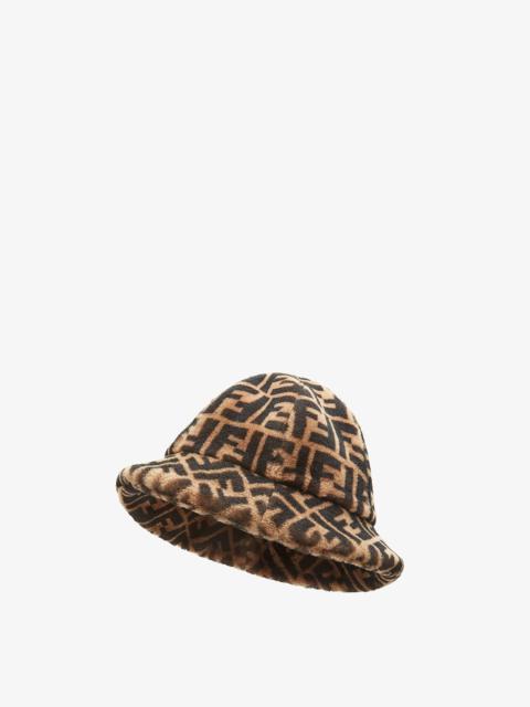 FENDI Brown shearling hat