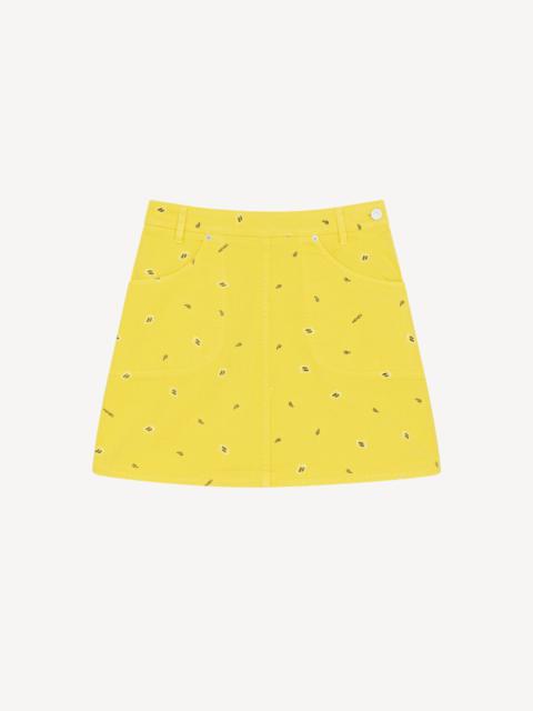 'Bandana' short denim skirt