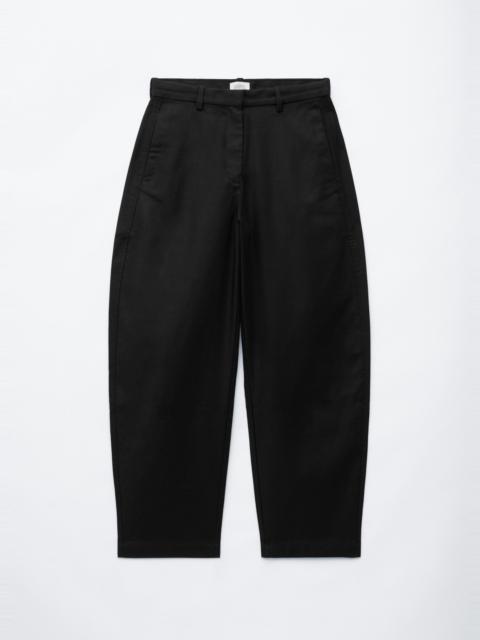 & Other Stories Cotton Twill Barrel Leg Trousers