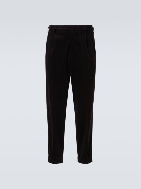 Brunello Cucinelli Cotton-blend corduroy straight pants