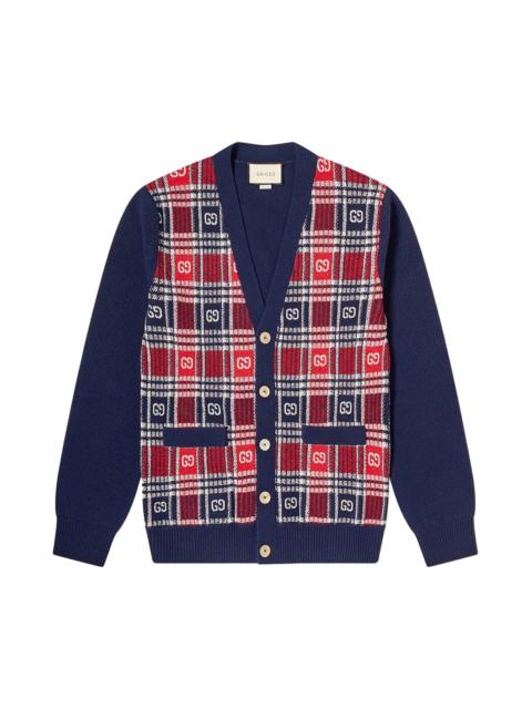 GUCCI Gucci Logo V Cardigan 'Multicolor'