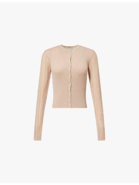 Acne Studios Kredas Rib-Knit Wool-Blend Cardigan