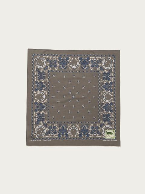Kapital Fastcolor Selvedge Bandanna (Antler NAJA) 20x20 - Khaki