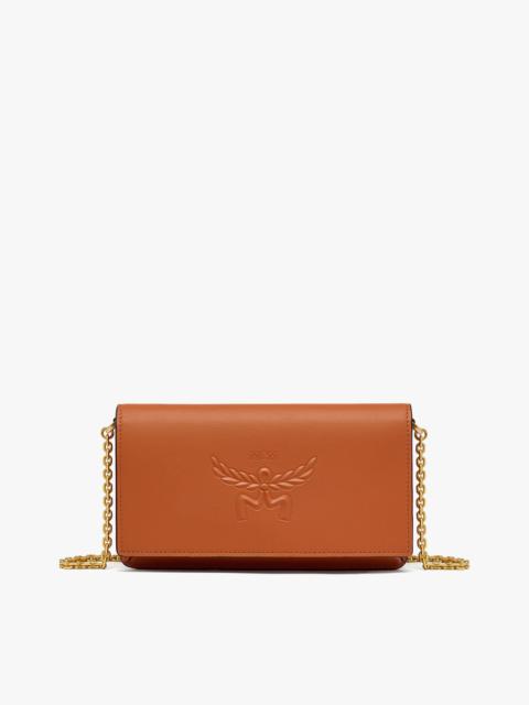 MCM Himmel Chain Wallet in Laurel Calf Leather