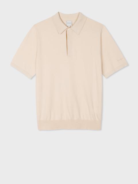 Paul Smith Organic Cotton Knitted Polo Shirt