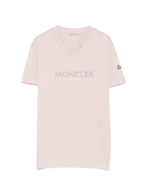 Moncler logo-embroidered T-shirt