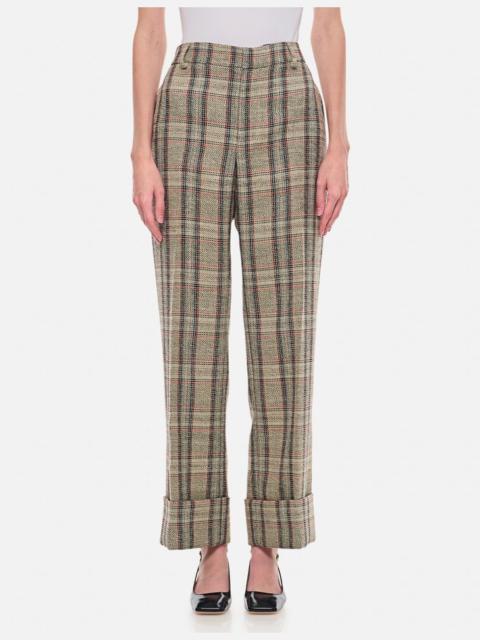 DURAZZI MILANO CHECKED TAILORED PANTS
