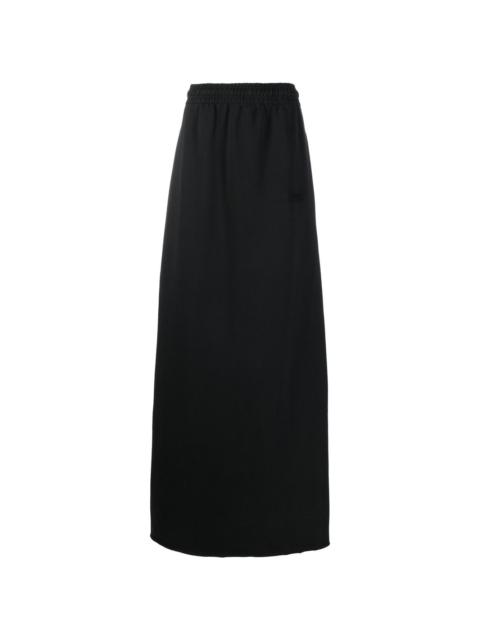 high-waist maxi skirt