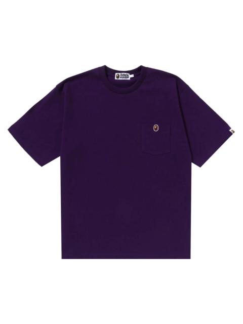 BAPE Ape Head One Point Relaxed Fit Pocket Tee 'Purple'