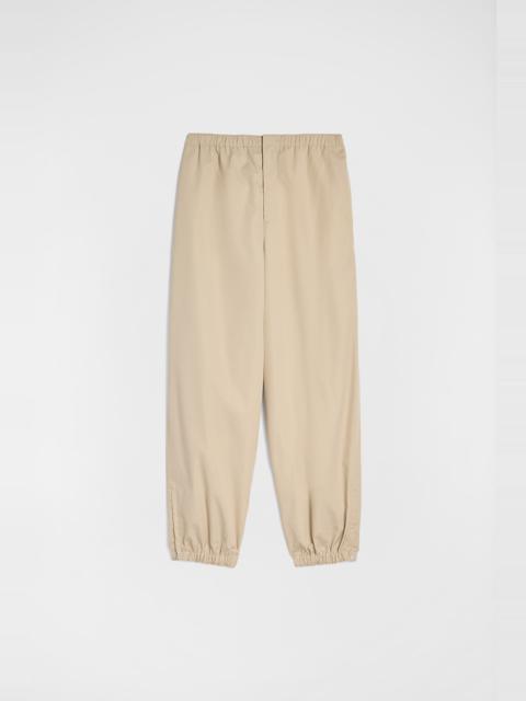 Cotton Blend Poplin Trousers