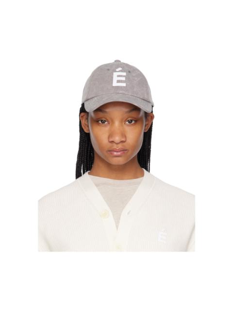 Gray Booster Patch Bleached Cap