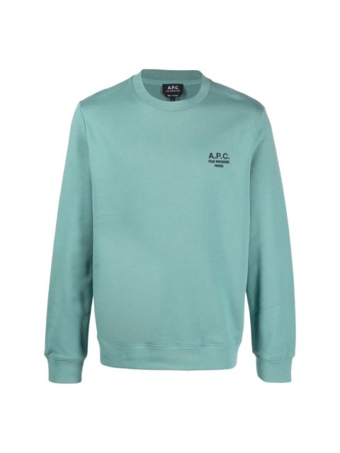 logo-embroidered sweatshirt