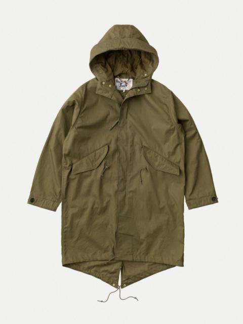 Nudie Jeans Christian Parka Faded Green