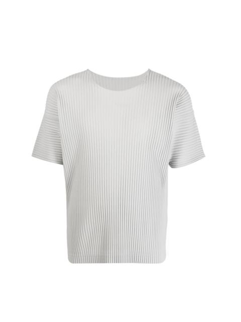 plissé short-sleeve T-shirt