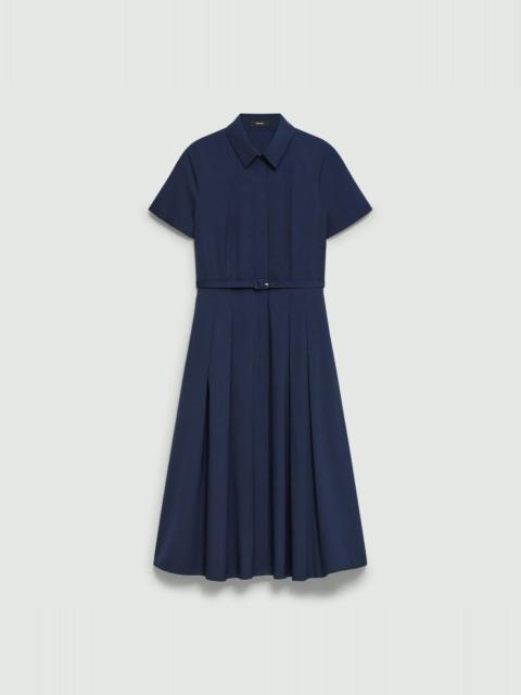 Theory Short-Sleeve Shirt Dress in Good Cotton