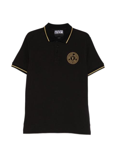 VERSACE JEANS COUTURE logo-appliqué polo shirt