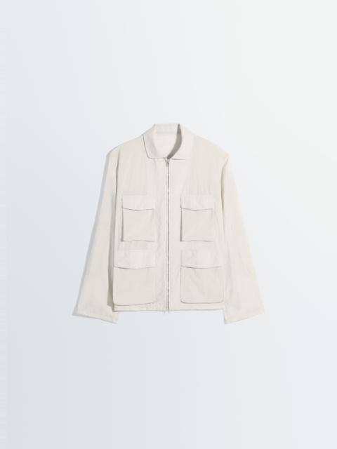 Lemaire 3D POCKET JACKET IN WASHED TECHNICAL COTTON