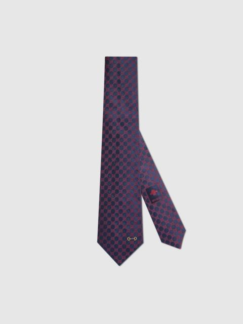 GUCCI GG silk jacquard tie