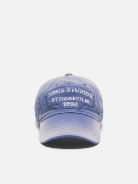 Acne Studios Screenprint baseball cap - Navy
