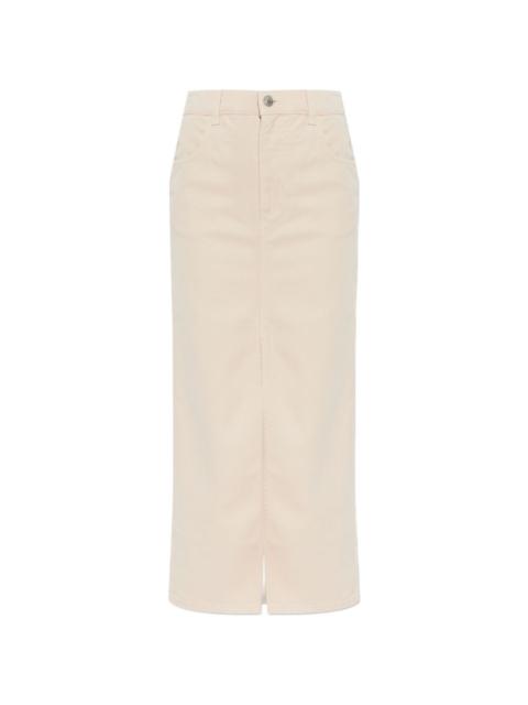 Isabel Marant button-fastening slit skirt