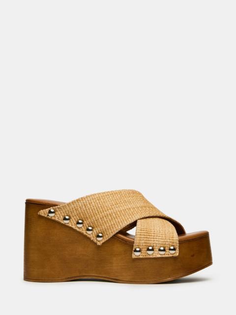 STEVE MADDEN KOKO NATURAL RAFFIA