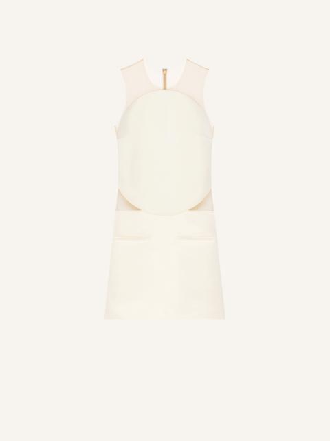 courrèges ILLUSION CIRCLE SATIN DRESS