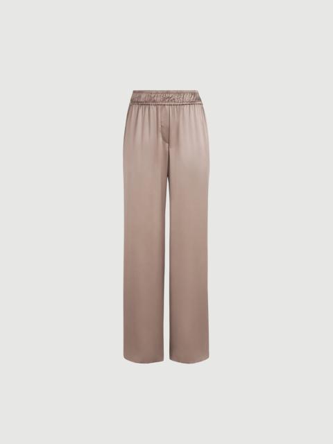 Brunello Cucinelli Stretch silk satin track trousers