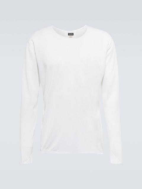 Crewneck cotton top