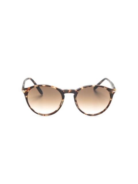 Persol tortoiseshell-effect round-frame sunglasses