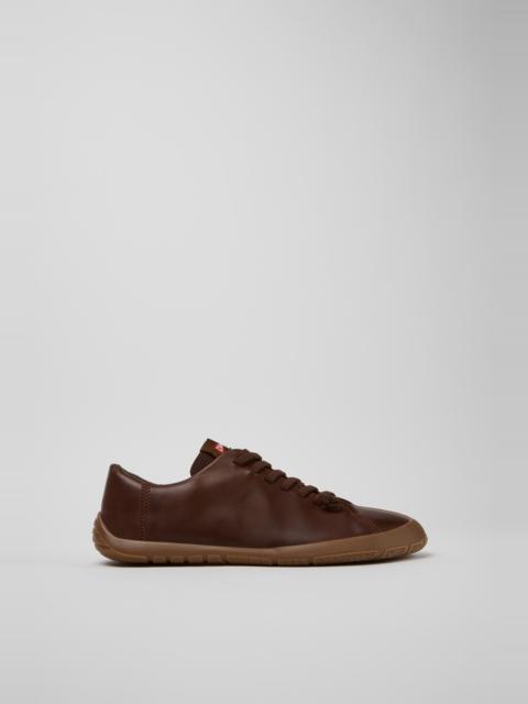 CAMPER Peu Path+ Brown Leather Shoes for Men.