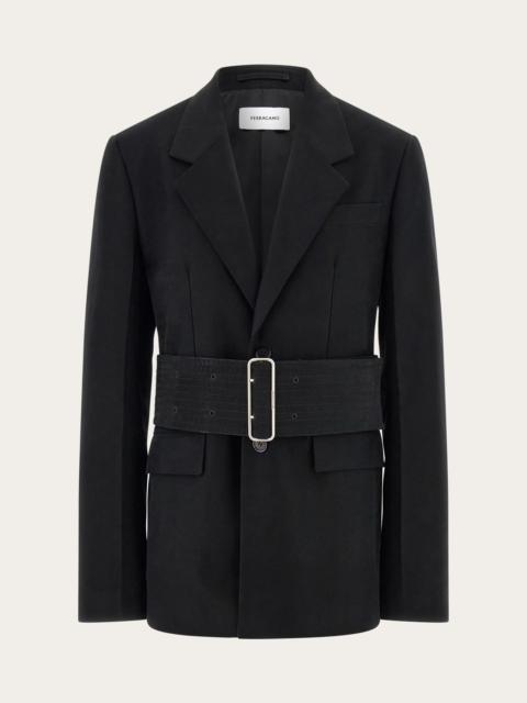 FERRAGAMO Blazer with wide belt