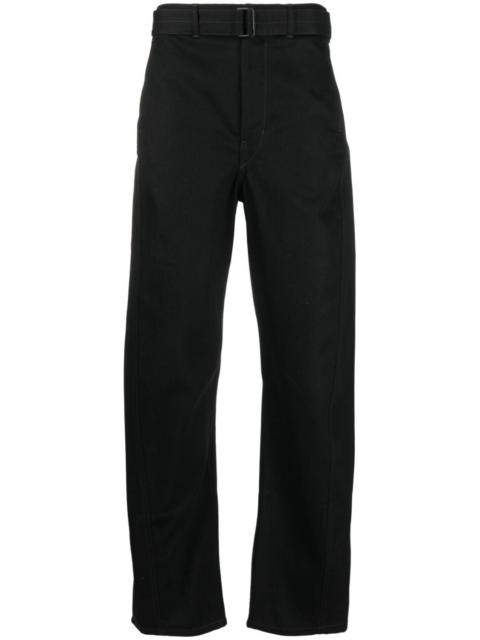 Lemaire belted straight-leg trousers