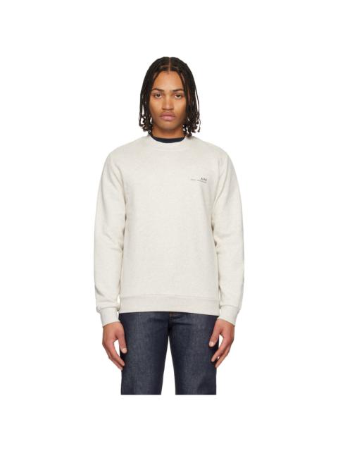 A.P.C. Gray Standard Item Sweatshirt