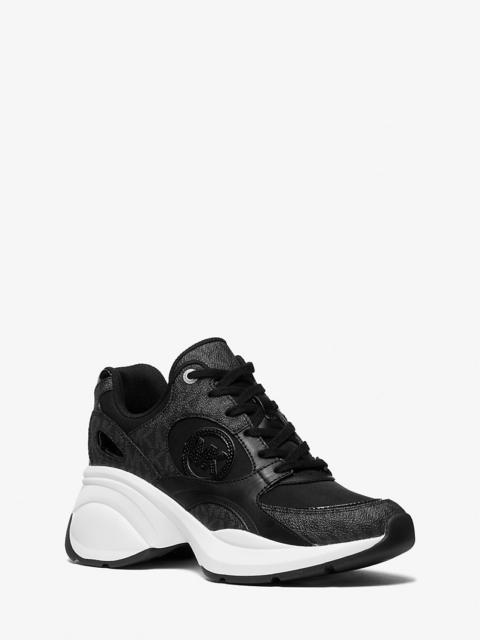 MICHAEL KORS Zuma Signature Logo Trainer