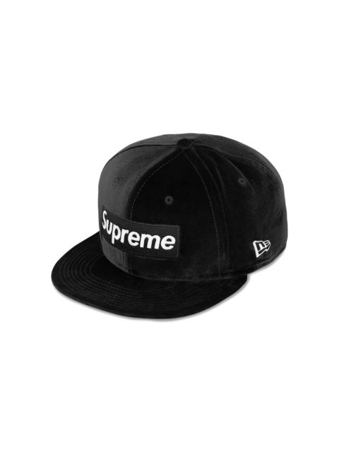 Supreme Velour Box Logo New Era 'Black'