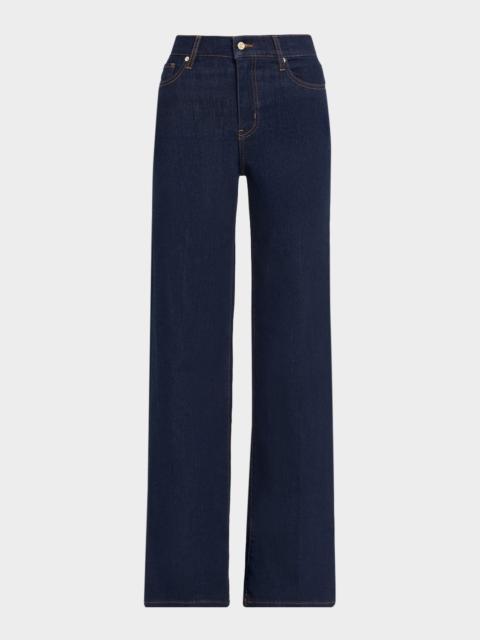 FRAME Le Slim Palazzo Long Jeans