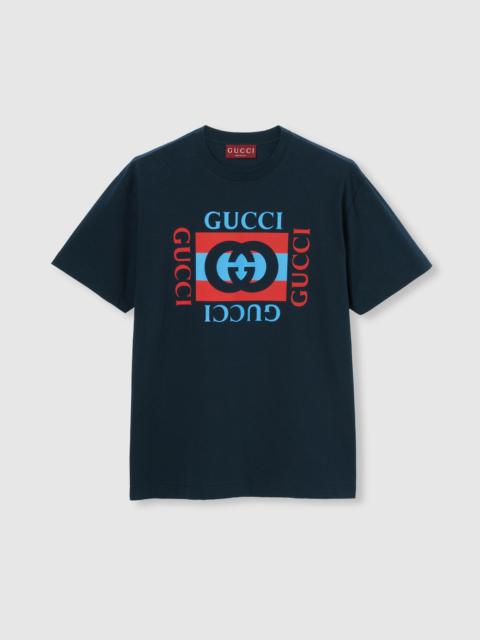 GUCCI Printed cotton jersey T-shirt