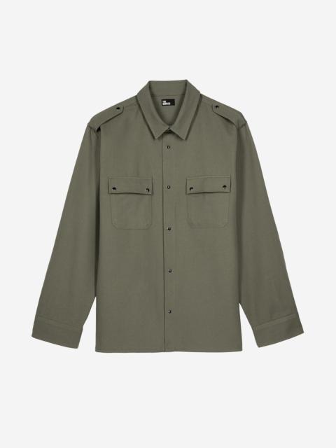 The Kooples KHAKI OFFICER-STYLE SHIRT