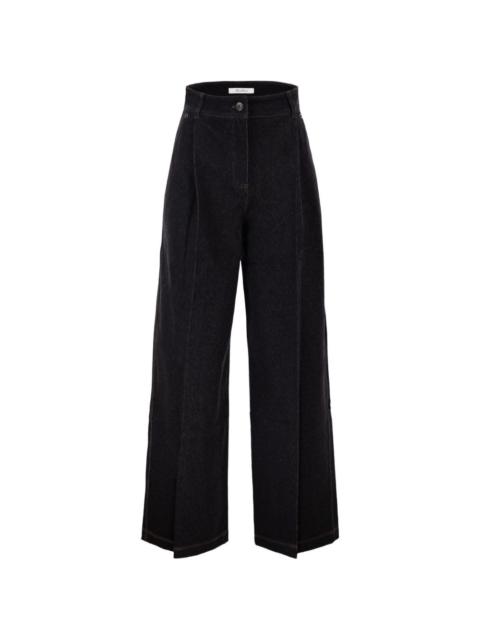Max Mara five-pockets wide-leg jeans