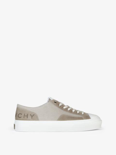 GIVENCHY CITY SNEAKERS IN CANVAS AND SUEDE
