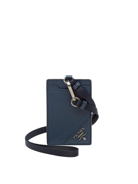 Prada Saffiano Leather Badge Holder