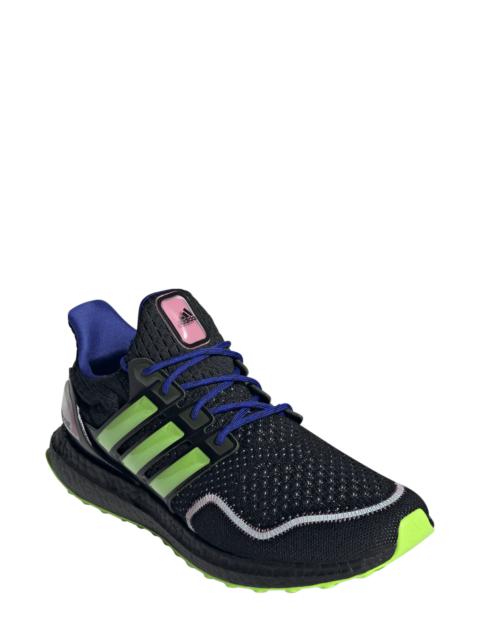 Ultraboost 1.0 Running Sneaker in Black/Lucid Lemon/Bliss Pink