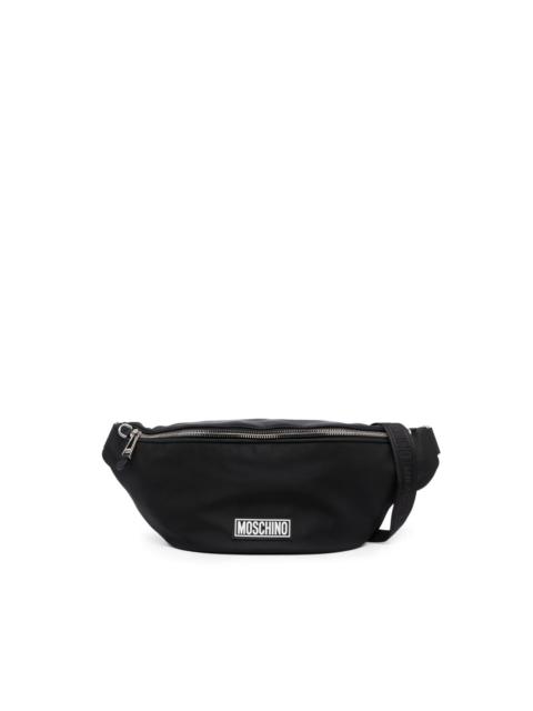 Moschino logo-patch belt bag