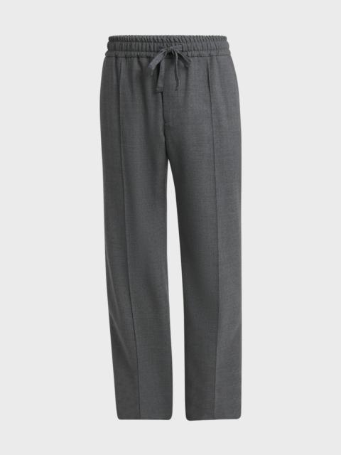 Men's Drawstring Wool Pants