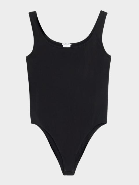 Wolford Jamaika Shimmer Scoop-Neck Thong Bodysuit