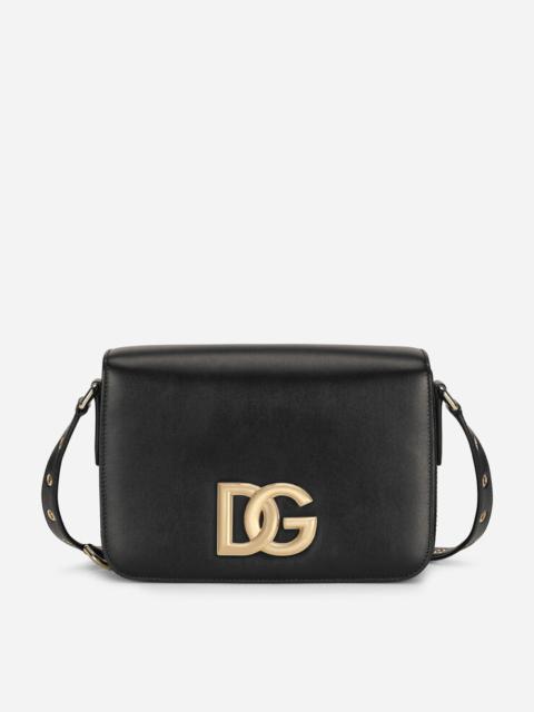 Dolce & Gabbana logo-plaque Leather Crossbody Bag - Black