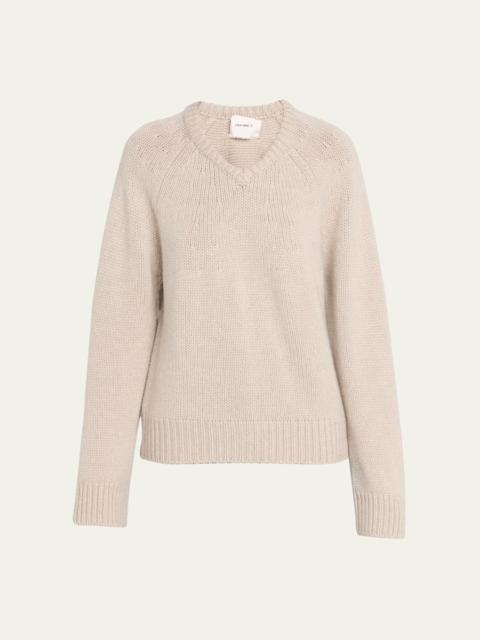 LISA YANG Oia Cashmere V-Neck Sweater
