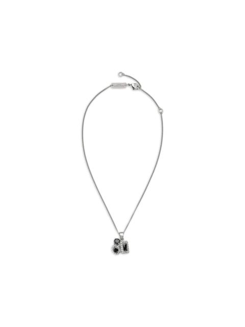 Maison Margiela cluster-pendant zirconia necklace