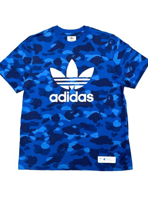 A BATHING APE® BAPE x Adidas Adicolor Short Sleeve T-Shirt "Blue Camo" BAASSTSB